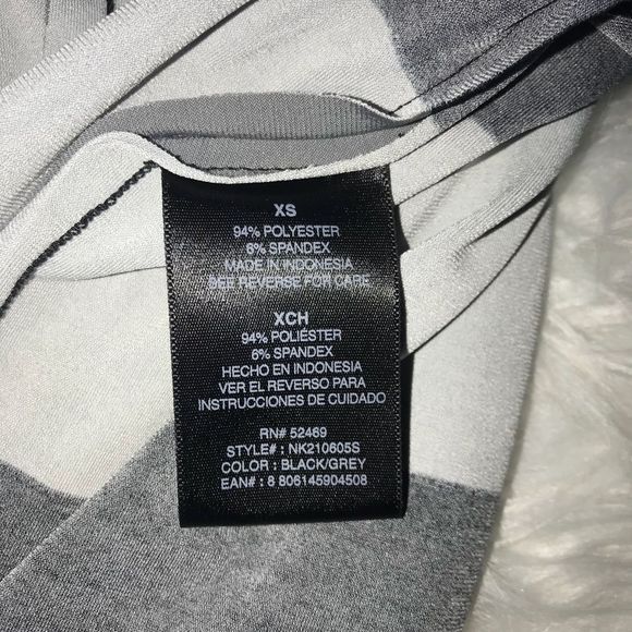 Norma Kamali Black/Gray Striped Dress Size XS - Picture 4 of 4